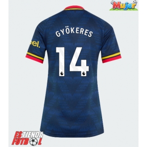 Arsenal Viktor Gyokeres #14 Segunda Equipación Mujer 2026-27 Manga Corta